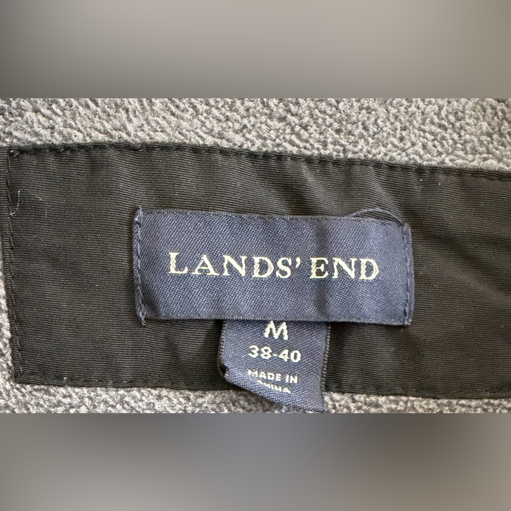 Lands' End Men's Black Performance Jacket fleece lined. VOLVO logo - Picture 5 of 5